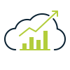 cloud analytics icon
